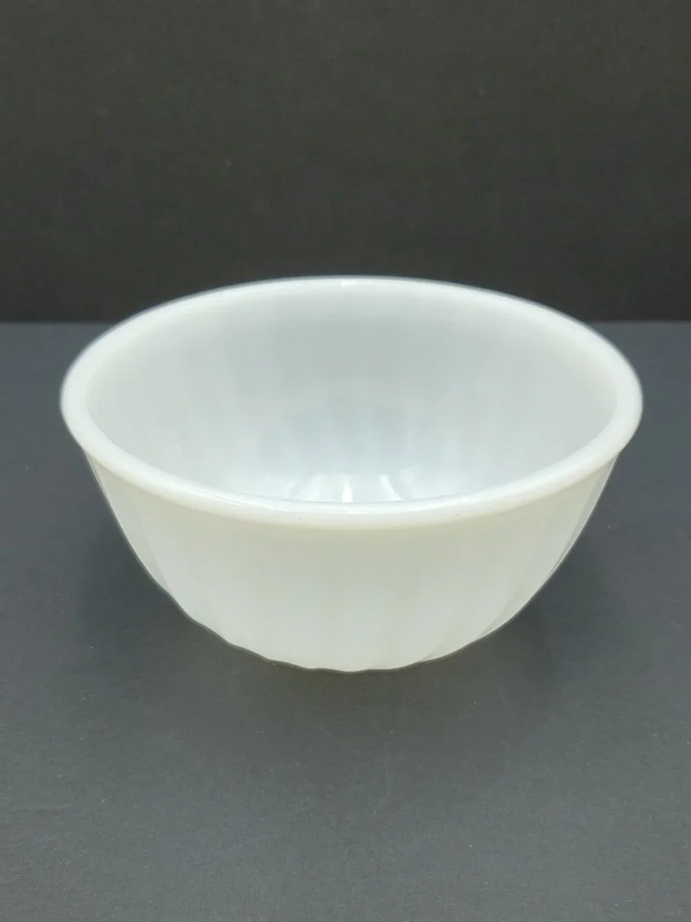 Fire King White Swirl 6
